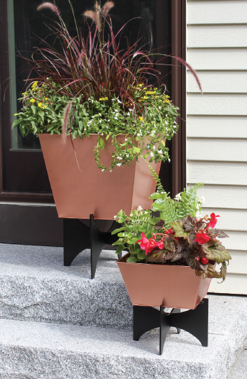 Copper Planters With Stands