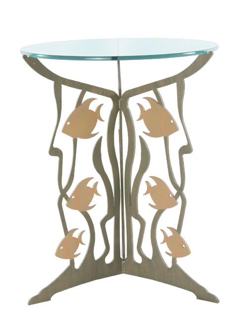 Steel Garden Furniture Fish Table