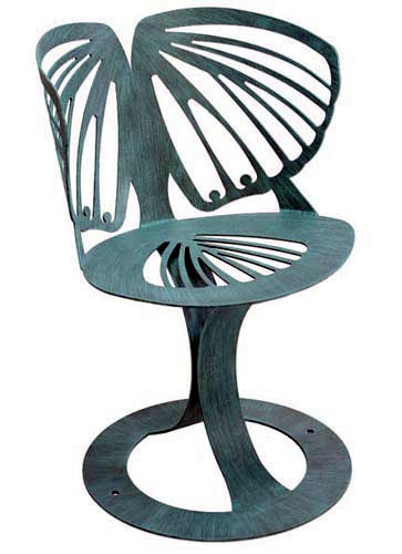 Steel Garden Furniture Wing Chair