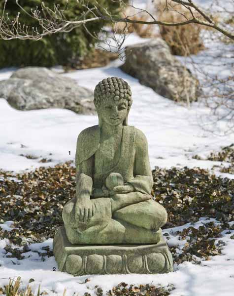 Cast Stone Buddha Statue