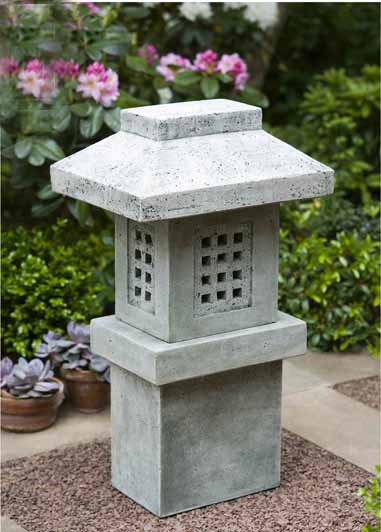 Cast Stone Oriental Lantern