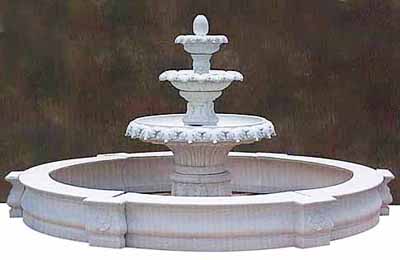 Garden Fountain with Pool
Tiered Fountain 10 foot pool
Garden Fountain