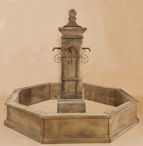 Fountain with pool,Garden Fountain,  Cast Stone Garden Fountain 