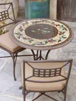 Mosaic Top Bistro Table