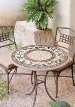 Mosaic Top Bistro Table