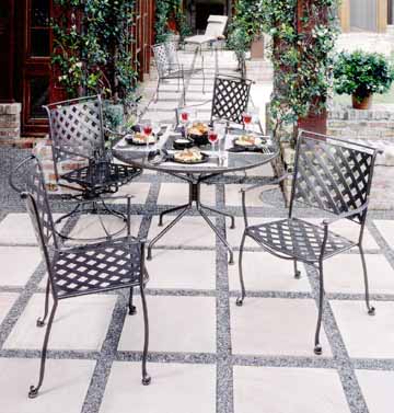 Maddox Wrought Iron Furniture by Woodard