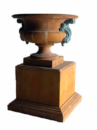 cast stone urn