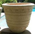 cast stone bali planter