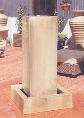 Contemporary Cast Stone Garden Fountain