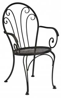 wrought iron dining chair