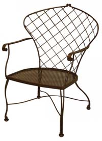 wrought iron dining chair