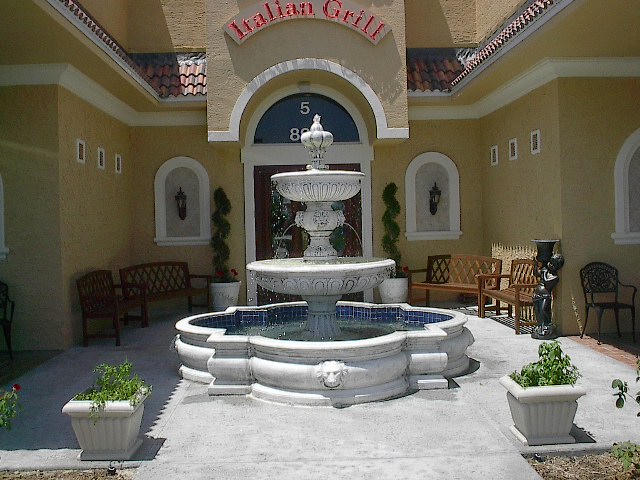 Italian Fountain with Pool