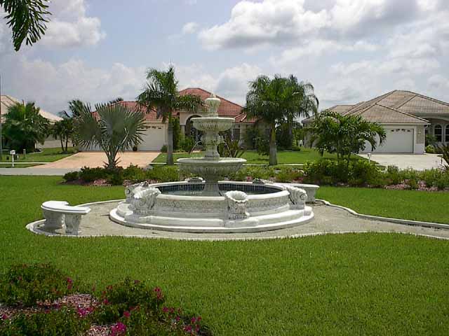 Italian Fountain with Pool