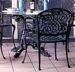 Cast Aluminum Garden Patio Furniture Dolphin Chair