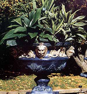 Cast Aluminum Garden Planter Handle Urn