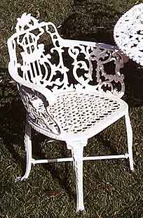 Cast Aluminum Garden Patio Furniture Rose Chair